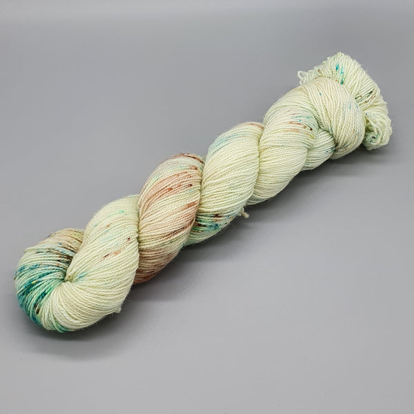 Lime and Coconut - BFL Nylon 4ply