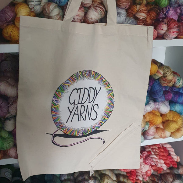 Giddy Yarns Pack-Away Tote Bag