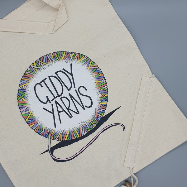 Giddy Yarns Pack-Away Tote Bag