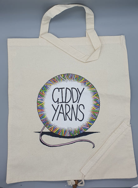 Giddy Yarns Pack-Away Tote Bag