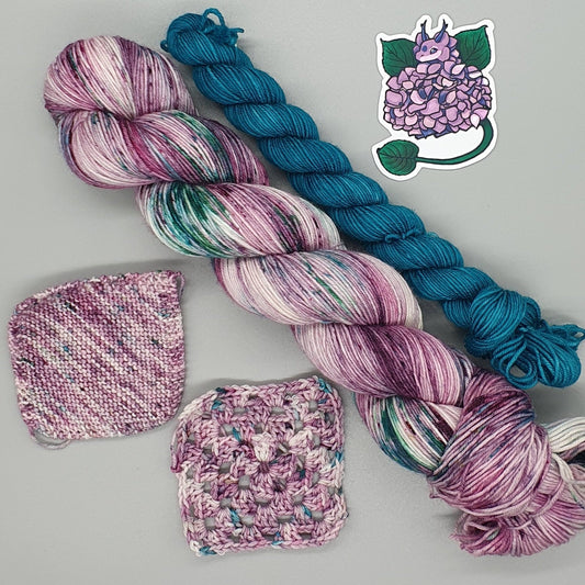 Draco Hydrangea - Merino Nylon 4ply