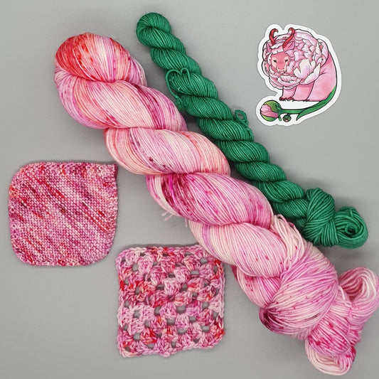 Draco Paeonia - Merino Nylon 4ply