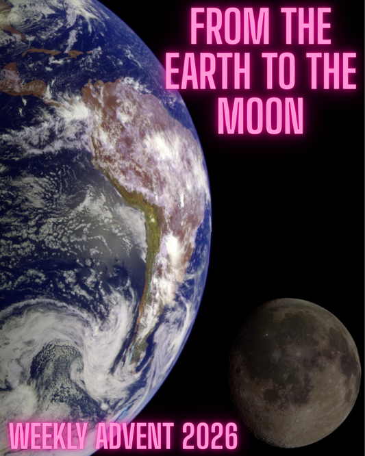 From The Earth To The Moon - Giddy Yarns 2026 Weekly Advent
