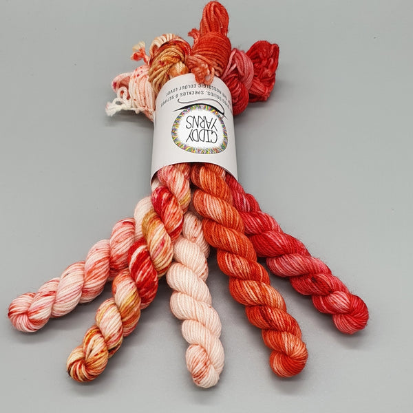 Red Mini Bundle - 4ply and DK
