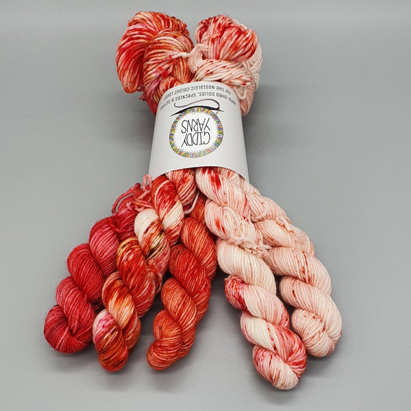 Red Mini Bundle - 4ply and DK
