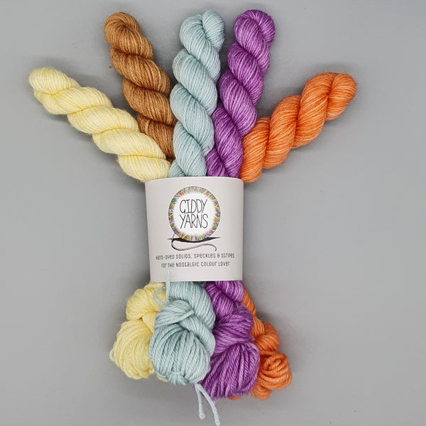 Mini Skein Palette Sets - Merino/Bamboo - Various Colours